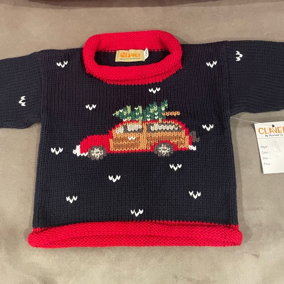 Claver Christmas Sweater- 12 months NWT - Picture 2 of 5